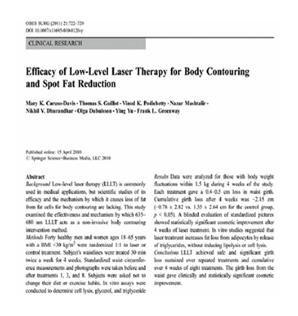 Studies on LLLT